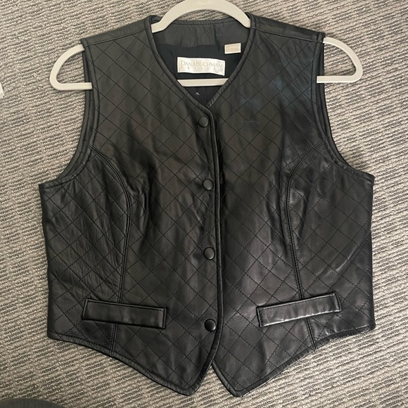 Dana Buchman Jackets & Blazers - Dana Buchman Petites 100% leather Vest